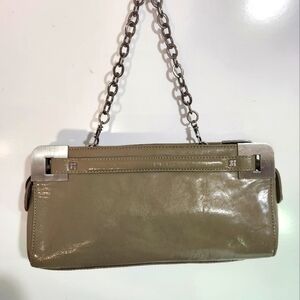 BCBGMaxAzria patent biege leather purse